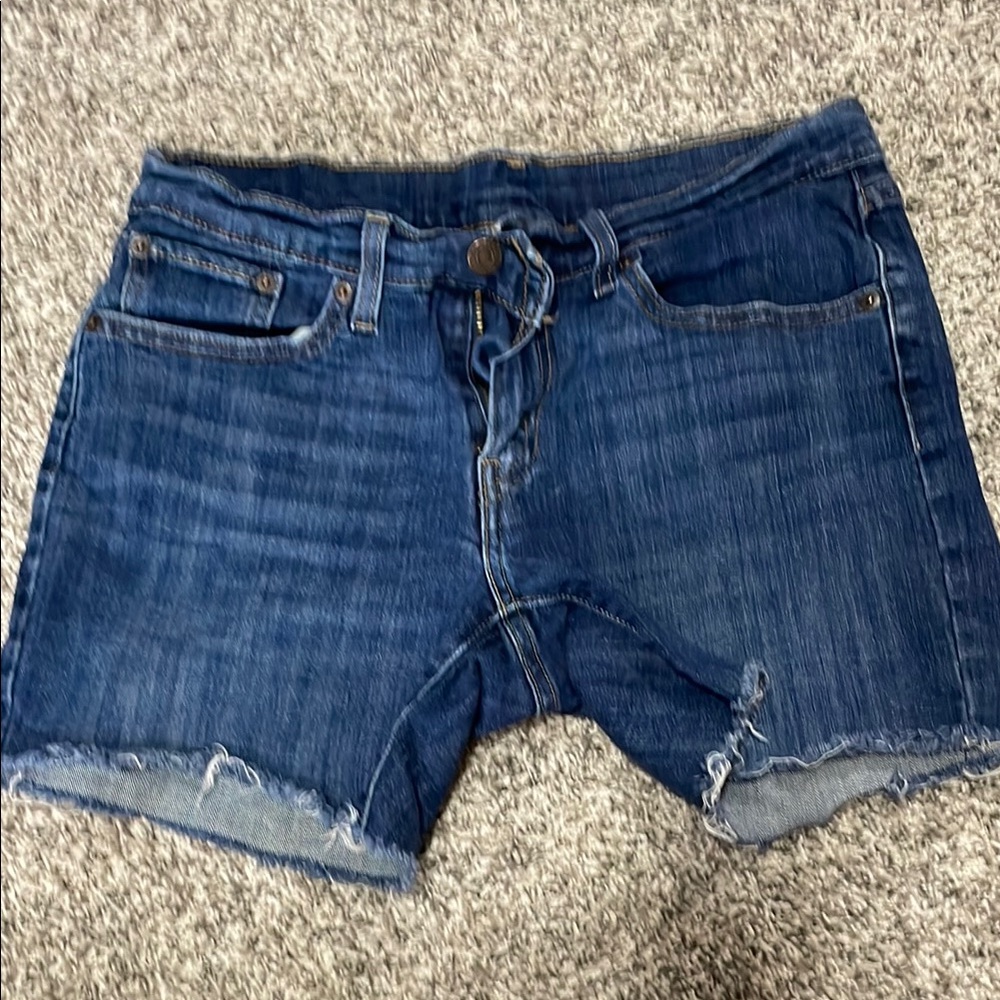 Levi's Blue Jean Shorts Classic Cut-Off Style